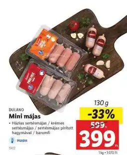 Lidl DULANO Mini májas ajánlat
