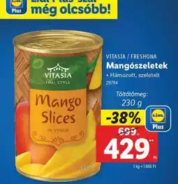 Lidl Mangószeletek ajánlat