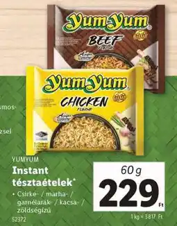 Lidl YUMYUM Instant tésztaételek ajánlat