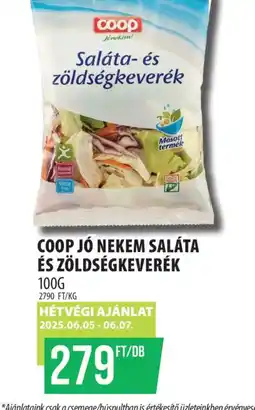 Coop Coop J Nekem Saláta és Zöldségkeverék ajánlat