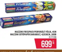 Coop Mazzini FrissPack perforált flia, Mazzini Sütőpapír darabolt ajánlat