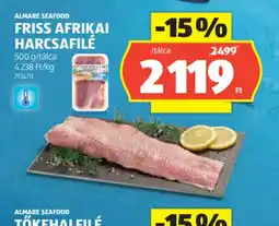 ALDI Almare Seafood Friss Afrikai Harcsafile ajánlat
