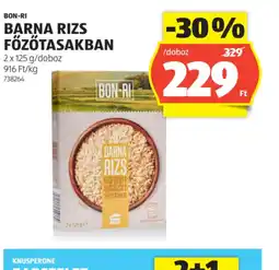 ALDI Bon-Ri Barna Rizs Főzőtasakban ajánlat
