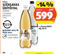 ALDI Kinley Szénsavas Üd 16 mm-es tálca 10 darab/csomag 125,90 Ft/db 823312tőital ajánlat