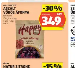 ALDI Happy Harvest Aszalt Vörös Áfonya ajánlat