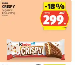 ALDI Kinder Crispy ajánlat