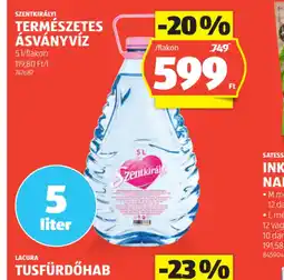ALDI Szentkirályi Természetes Ásványvíz ajánlat