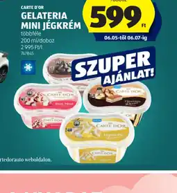 ALDI Carte D'Or Gelateria Mini Jégkrém ajánlat