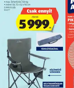 ALDI Adventuridge Összecsukhat kempingszék ajánlat