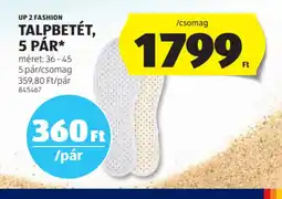 ALDI Up 2 Fashion Talpbetét ajánlat