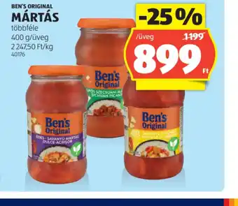 ALDI Ben's Original Mártás ajánlat