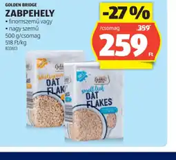 ALDI Golden Bridge Zabpehely ajánlat
