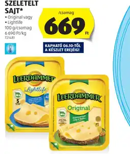 ALDI Leerdammer Szeletelt Sajt ajánlat