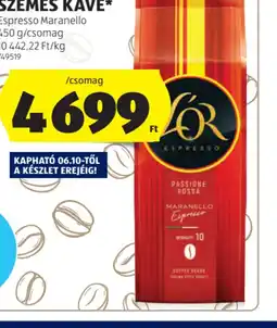 ALDI Szemes Kávé ajánlat