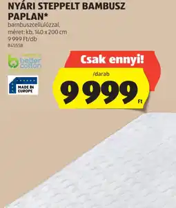 ALDI Novitesse Nyári Steppelt Bambusz Paplan ajánlat