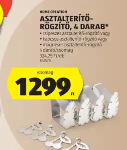 ALDI Home Creation Asztalterítő-rögzítő ajánlat