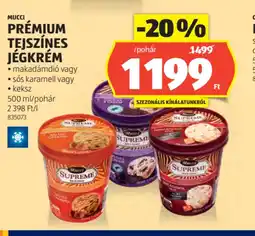 ALDI Mucci Prémium Tejszínes Jégkrém ajánlat