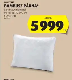ALDI Novitesse bambusz párna ajánlat