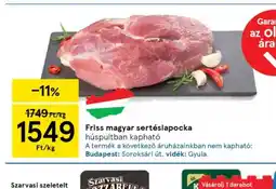 Tesco Friss magyar sertéslapocka ajánlat