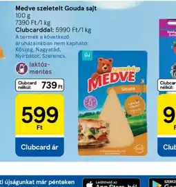 Tesco Medve szeletelt Gouda sajt ajánlat