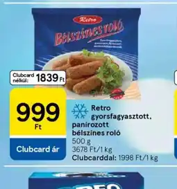 Retro bélszínes rol