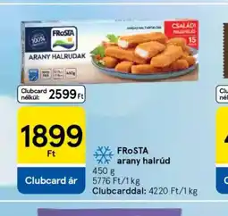 Tesco Frosta arany halrúd ajánlat