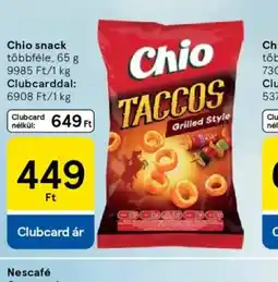 Tesco Chio snack ajánlat