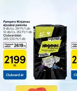 Tesco Pampers Ninjamas éjszakai pelenka ajánlat