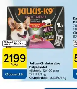 Tesco Julius-K9 alutasakos kutyaeledel ajánlat