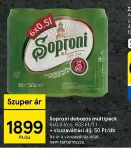 Tesco Soproni dobozos multipack ajánlat