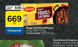 Tesco Maggi pörkölt szaftkocka ajánlat