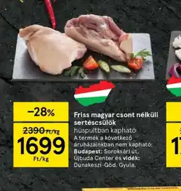 Tesco Friss magyar csont nélküli sertéscsülök ajánlat