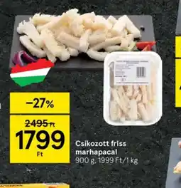 Csíkozott friss marhapacal