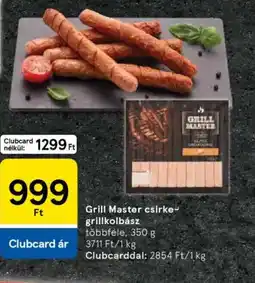Tesco Grill Master csirke-grillkolbász ajánlat