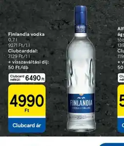 Tesco Finlandia vodka ajánlat