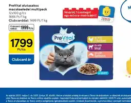Tesco PreVital alutasakos macskaeledel multipack ajánlat