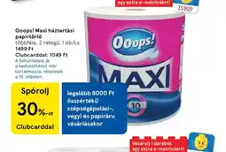 Tesco Ooops! Maxi háztartási papírtörlő ajánlat