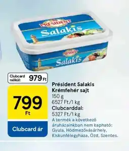 Tesco Président Salakis Krémfehér sajt ajánlat