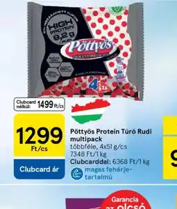 Tesco Pöttyös Protein Túr Rudi multipack ajánlat