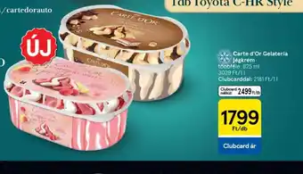 Tesco Carte d'Or Gelateria Jégkrém ajánlat