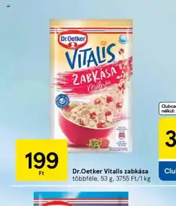 Tesco Dr. Oetker Vitalis zabkása ajánlat