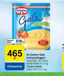 Tesco Dr. Oetker Gála krémpudingpor ajánlat