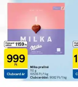 Tesco Milka praliné ajánlat