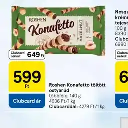 Roshen Konafetto töltött ostyarúd