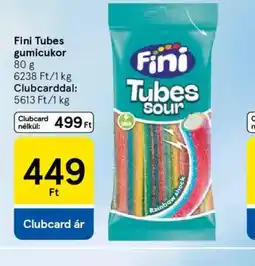 Tesco Fini Tubes gumicukor ajánlat