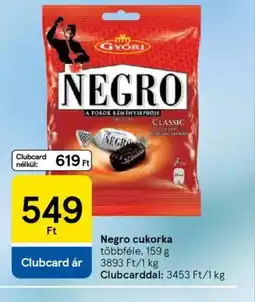 Tesco Negro cukorka ajánlat