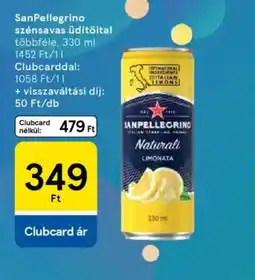 Tesco SanPellegrino szénsavas üdítőital ajánlat