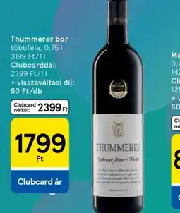 Tesco Thummerer bor ajánlat