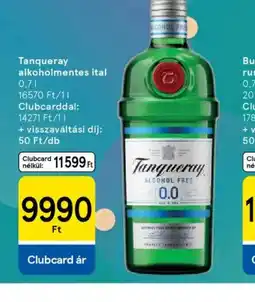 Tesco Tanqueray alkoholmentes ital ajánlat