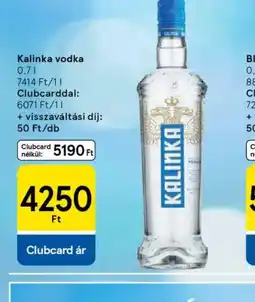 Tesco Kalinka vodka ajánlat